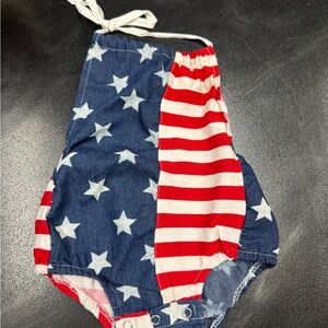 Star and Stripe Baby Romper